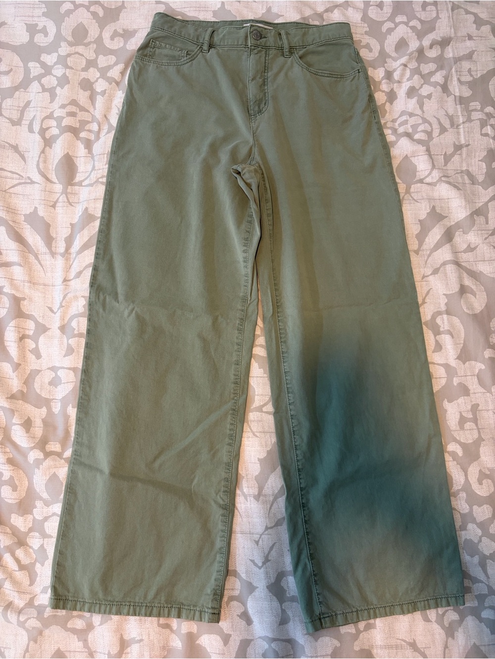 Loft Olive Green Wide Leg Pants size 2/26